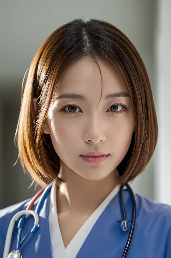 ((Highest quality)), ((masterpiece)), (detailed),Perfect Face,Japanese,Female doctor,White