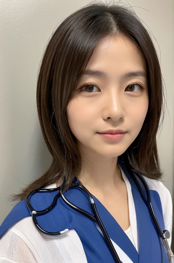 ((Highest quality)), ((masterpiece)), (detailed),Perfect Face,Japanese,Female doctor,White
