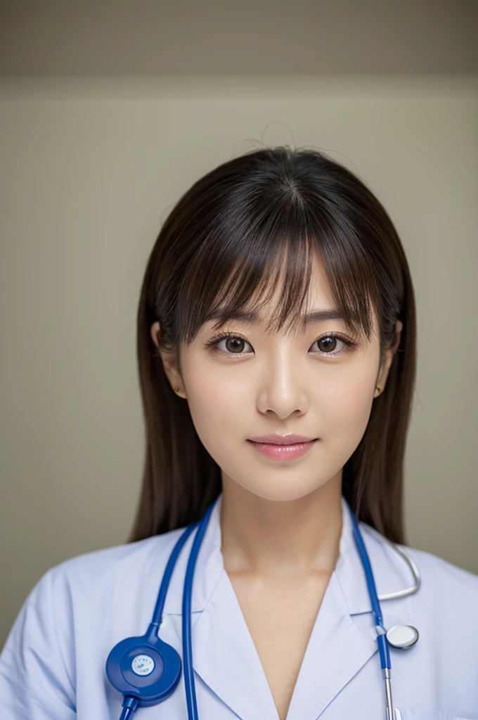 ((Highest quality)), ((masterpiece)), (detailed),Perfect Face,Japanese,Female doctor,White