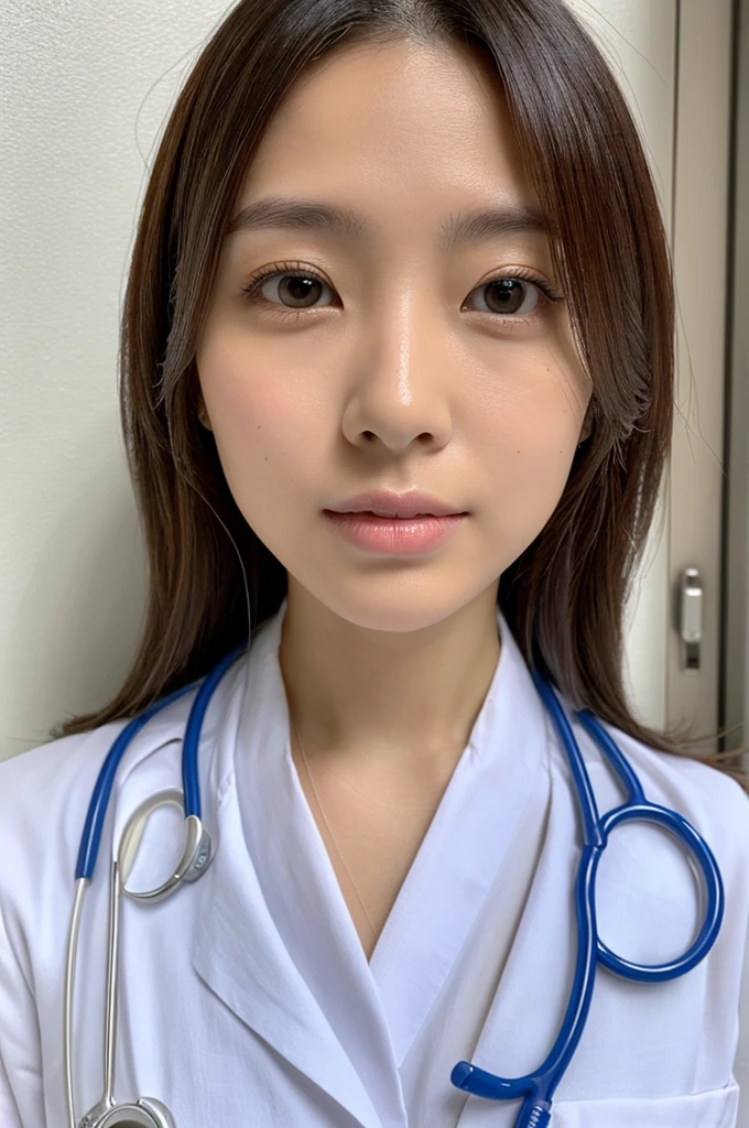 ((Highest quality)), ((masterpiece)), (detailed),Perfect Face,Japanese,Female doctor,White