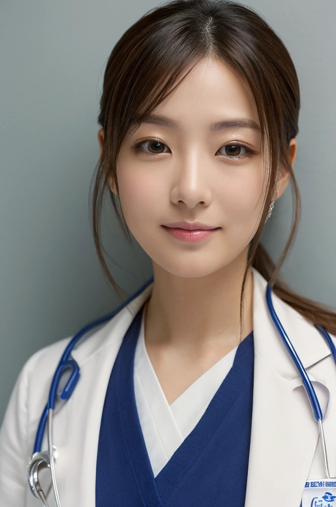 ((Highest quality)), ((masterpiece)), (detailed),Perfect Face,Japanese,Female doctor,White
