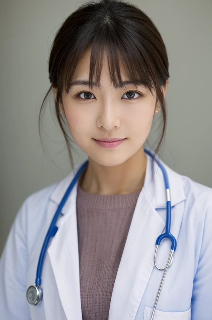 ((Highest quality)), ((masterpiece)), (detailed),Perfect Face,Japanese,Female doctor,White