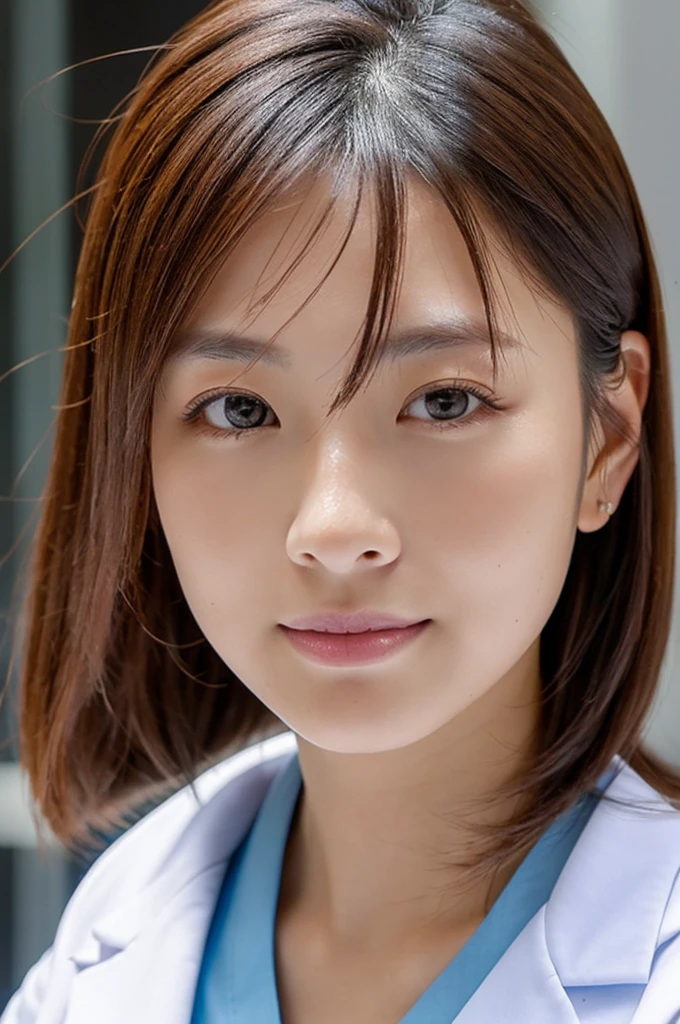 ((Highest quality)), ((masterpiece)), (detailed),Perfect Face,Japanese,Female doctor,White