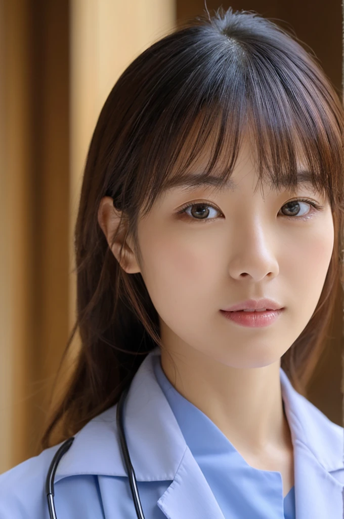 ((Highest quality)), ((masterpiece)), (detailed),Perfect Face,Japanese,Female doctor,White