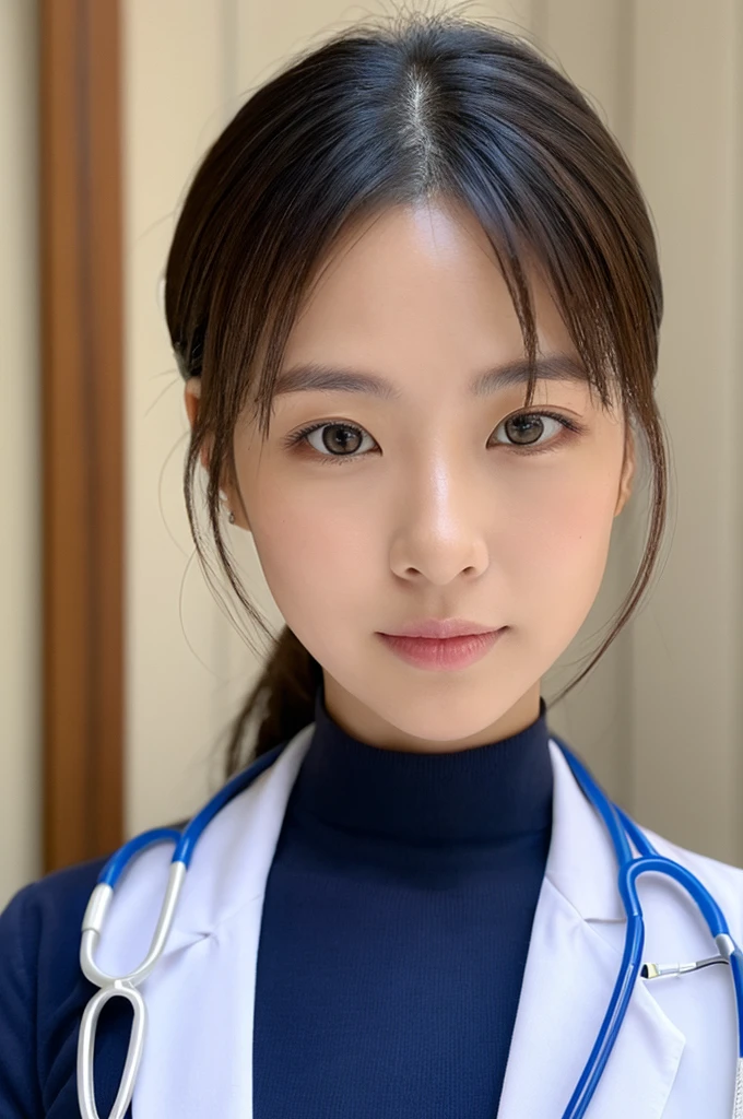 ((Highest quality)), ((masterpiece)), (detailed),Perfect Face,Japanese,Female doctor,White