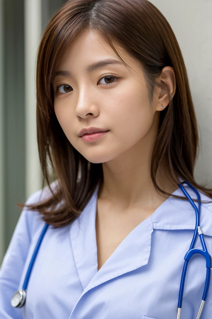 ((Highest quality)), ((masterpiece)), (detailed),Perfect Face,Japanese,Female doctor,White