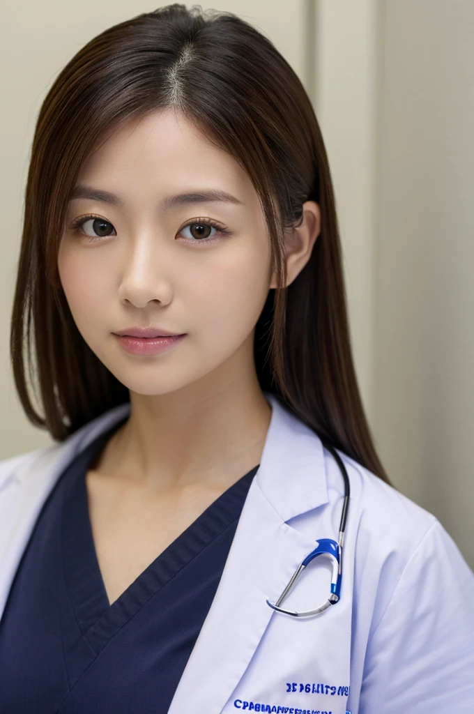 ((Highest quality)), ((masterpiece)), (detailed),Perfect Face,Japanese,Female doctor,White