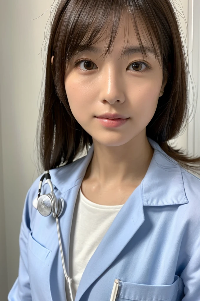 ((Highest quality)), ((masterpiece)), (detailed),Perfect Face,Japanese,Female doctor,White