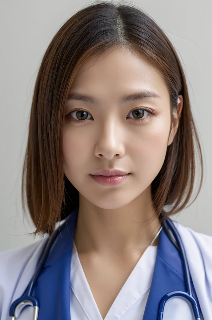 ((Highest quality)), ((masterpiece)), (detailed),Perfect Face,Japanese,Female doctor,White
