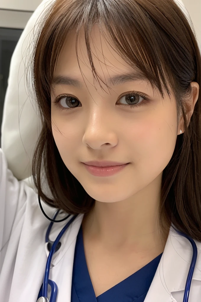 ((Highest quality)), ((masterpiece)), (detailed),Perfect Face,Japanese,Female doctor,White