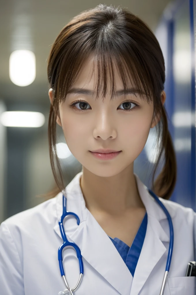 ((Highest quality)), ((masterpiece)), (detailed),Perfect Face,Japanese,Female doctor,White
