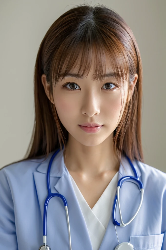 ((Highest quality)), ((masterpiece)), (detailed),Perfect Face,Japanese,Female doctor,White