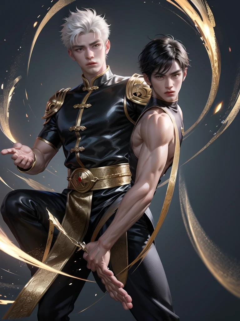 A tall muscular boy , Naked , Legs spread , (The whole body of the character),impact , Sweaty , Wet , Seductive , Bigboobs , large bulge , big balls , big assa,Exposing the pectoral muscles,Wu Yifan,Armour,