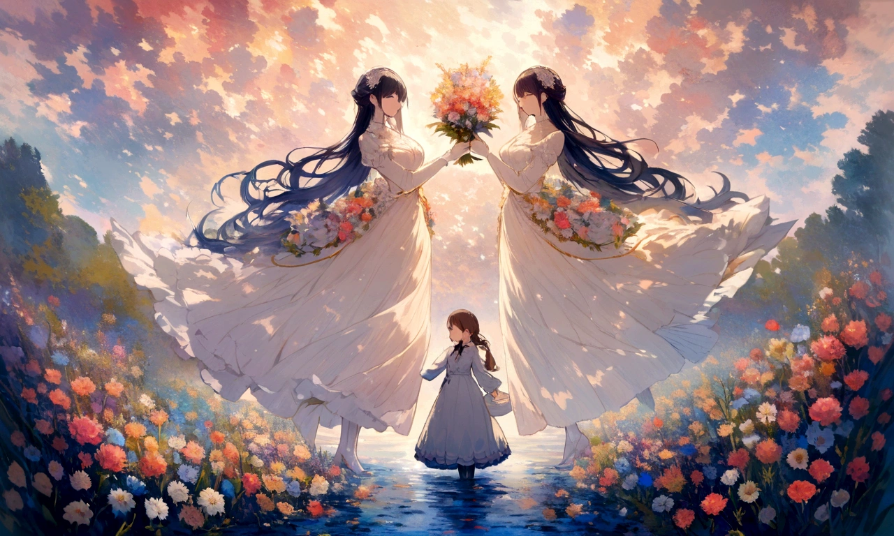Sea of Flowers,Fantastic、Monet、Painting