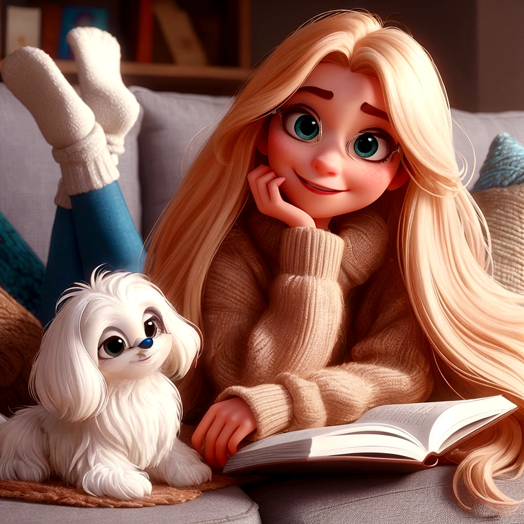 Pixar style image with 3D character white glasses brunette woman short curly hair dancing, Maquiagem Disney,Pescador, bonitinho, sorridente ,Close-up, Pixar, Disney, Cinema lighting,