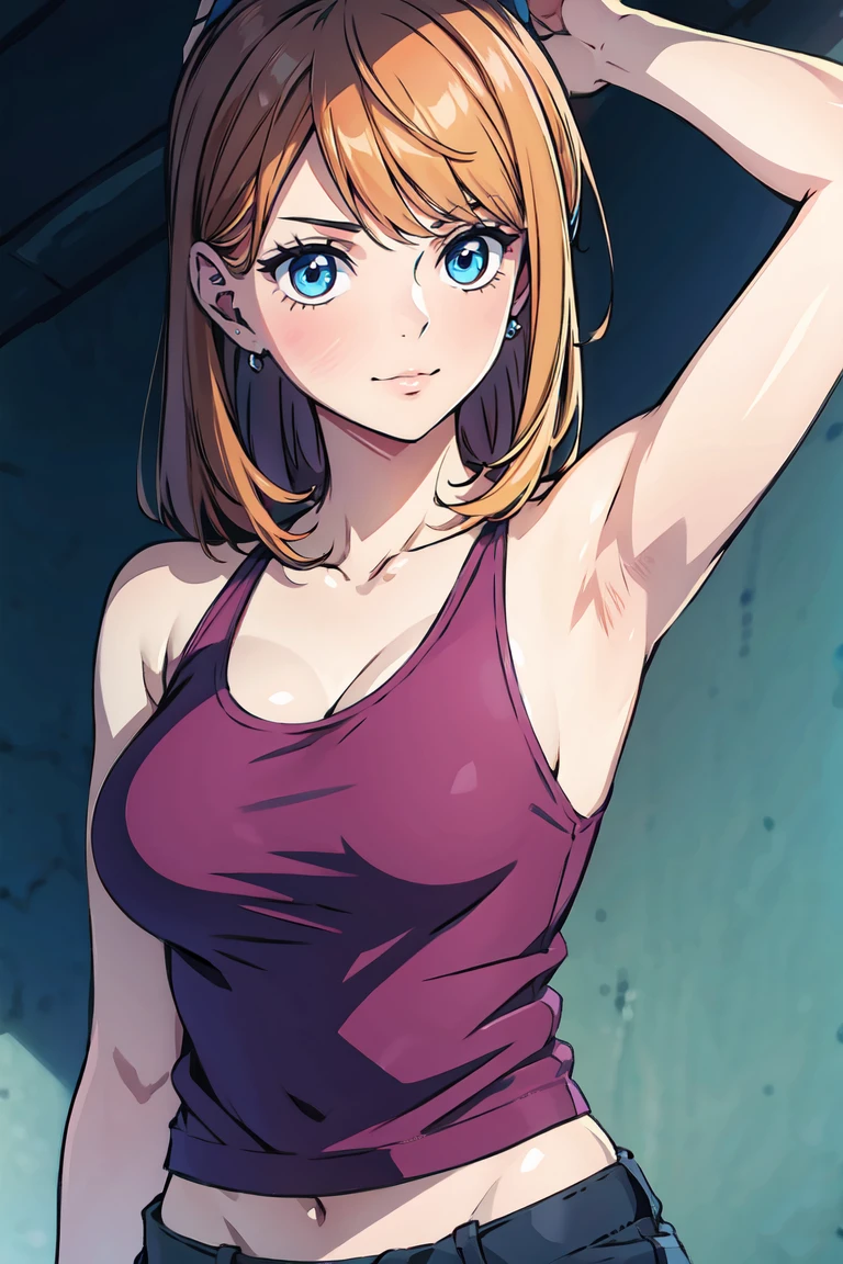 Beauty、Tank top、Armpit