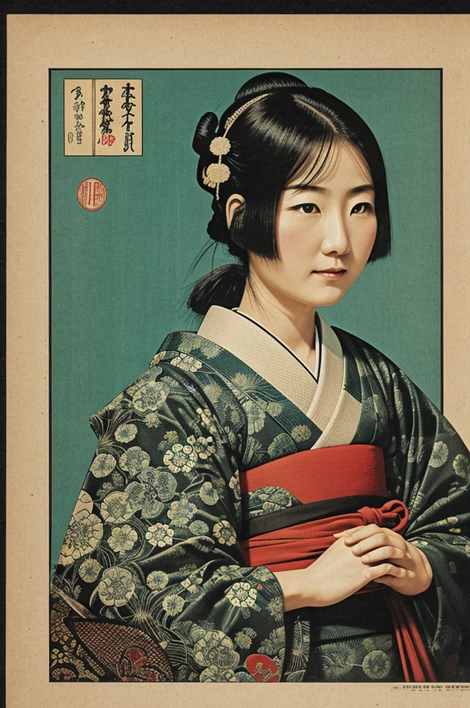 Front image of an old Japanese asit