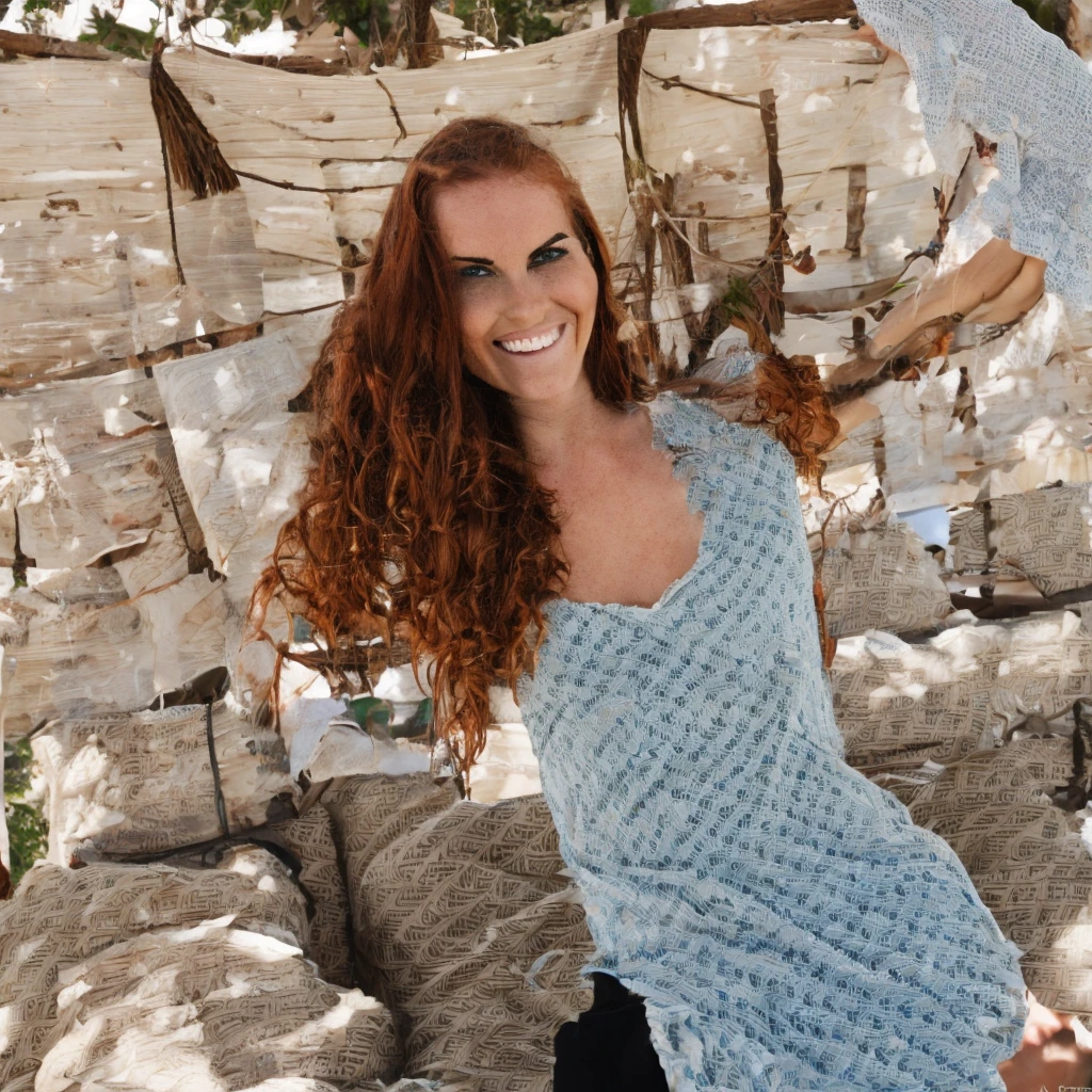 pin girl, Pinterest Girl, girl with ginger hair, smiling, selfie