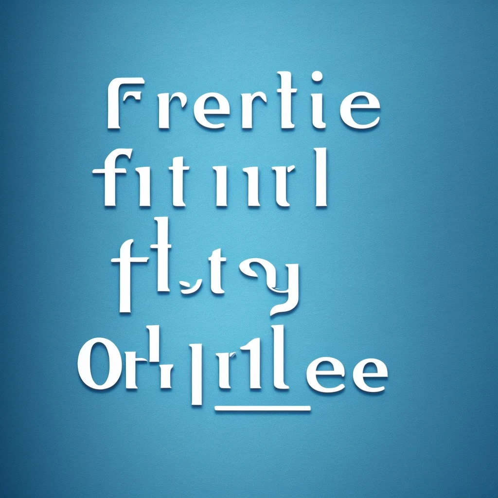 OpenWill, logo with letters, open the future, stylish, simple, blue