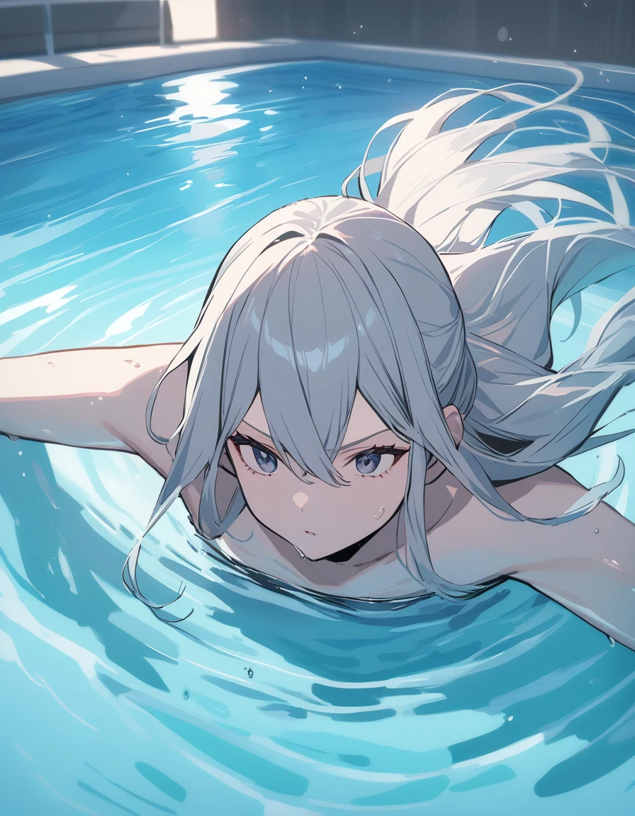 Pool,Swimming vigorously