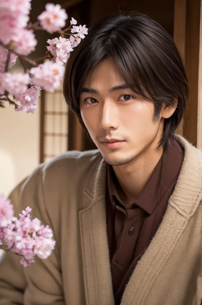Man with a beautiful face Japanese
