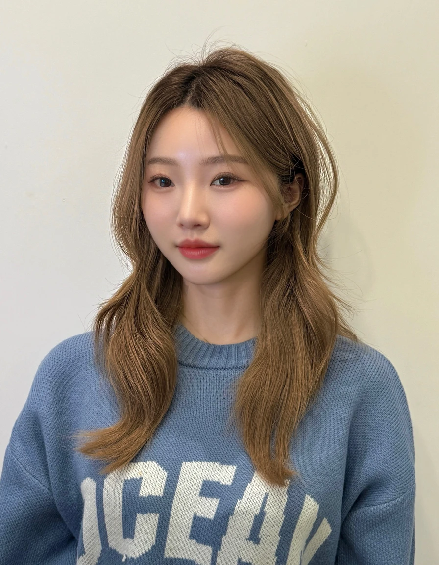 Best Quality, 8k, Masterpiece, (Portrait: 1.3), (photo realistic:1.4), (hyper realistic:1.4), Sharp Focus, looking at viewer, (smoother lighting:1.1), (increase cinematic lighting quality:0.9), realistic lighting, backlighting, light on face, ray trace, (brightening light:1.2), (Increase quality:1.4), sharp detail, (best quality real texture skin:1.4), finely detailed eyes, black_eyes, finely detailed face, 25 year old Korean woman