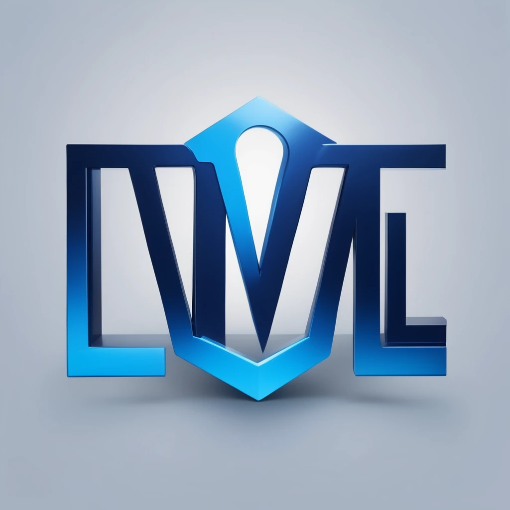 OpenWill, logo with letters, open the future, stylish, simple, blue
