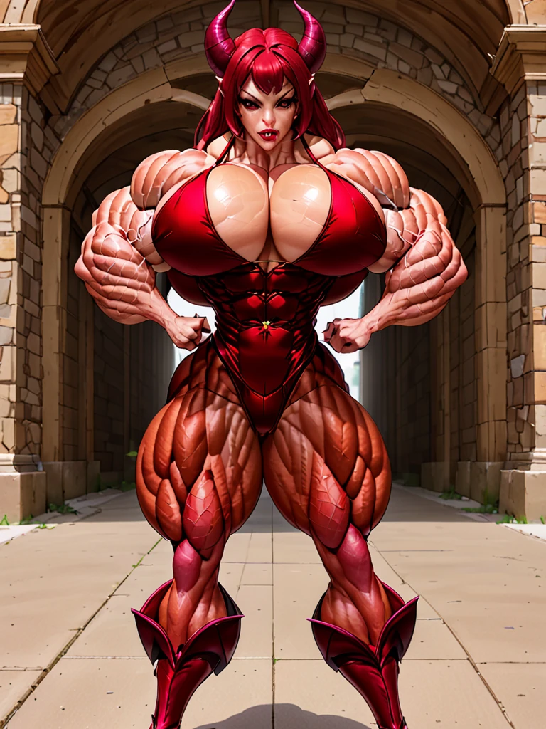 Succubus woman muscle SeaArt AI