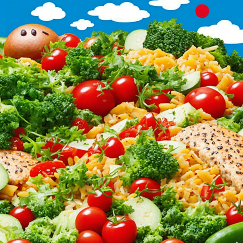 food product, perfect, ads, cartoon, closeup