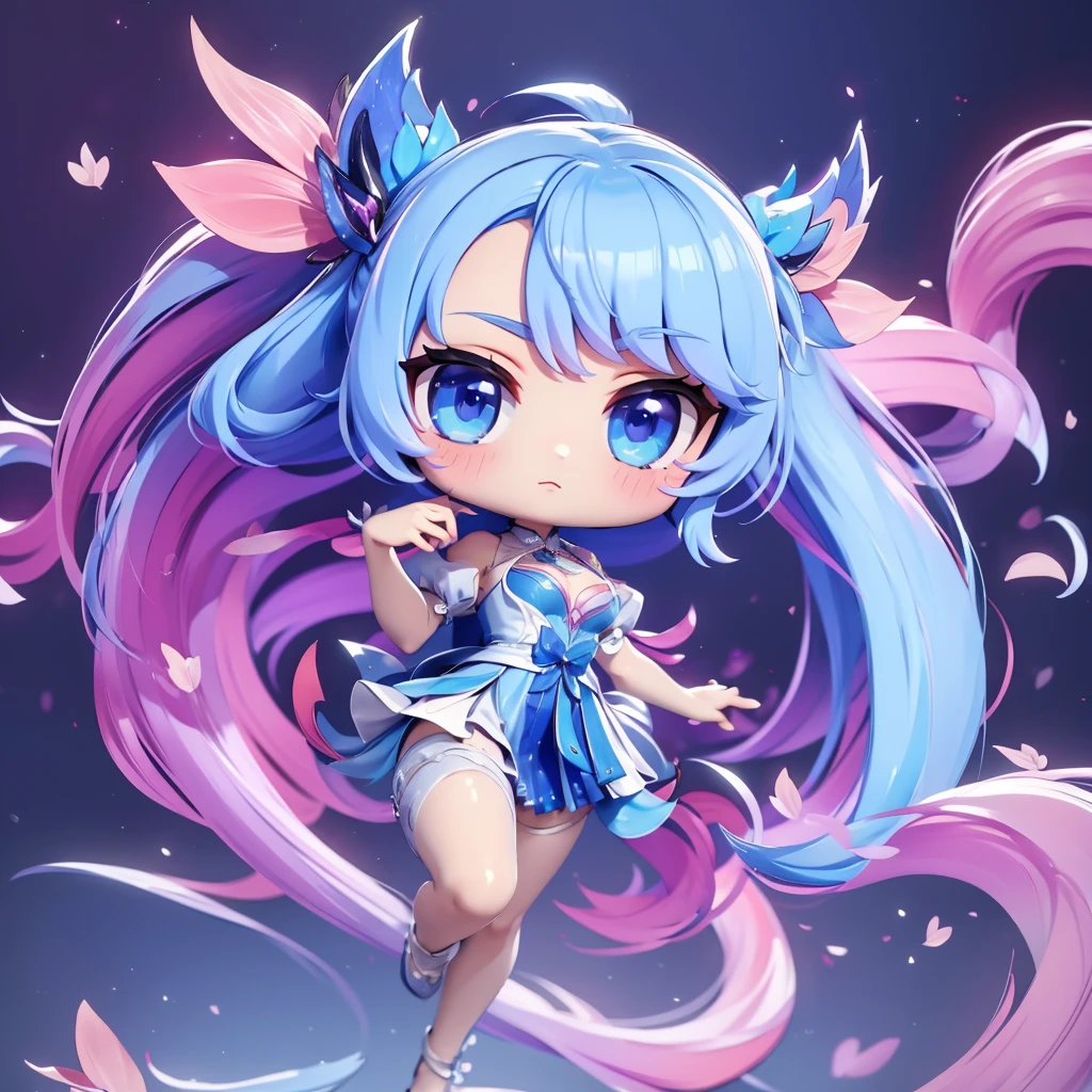 Seizo Watase style, Simple Line Initialism，Abstract art，Urban Background, colorful hearts ,(((The most beautiful girl of all time))), (((chibi))), 