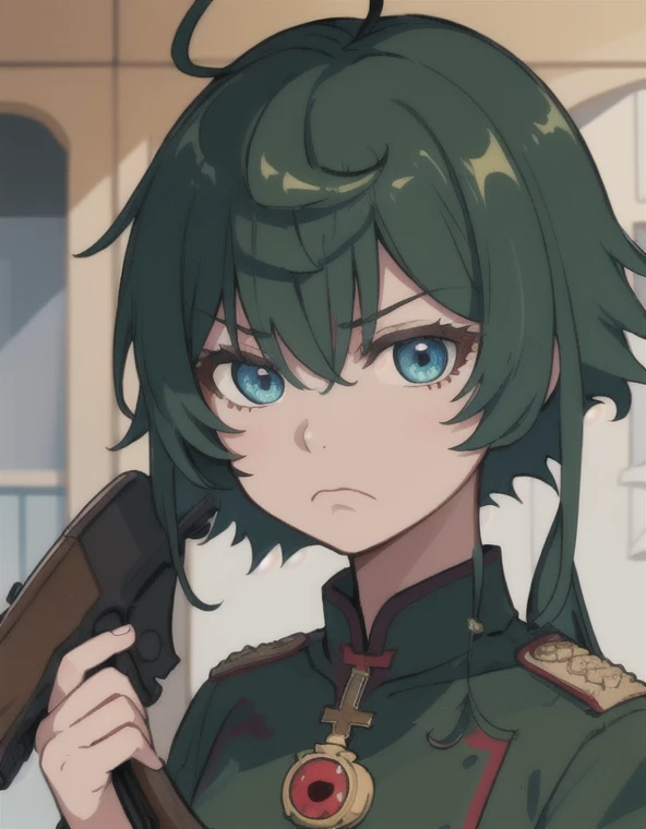 (masterpiece, best quality, ultra detailed), delicate pattern, super fine concept art,
frown, focus eye, bust up,
TanyavonDegurechaff, 1littlegirl, rifle, aiming, ahoge, military uniform, red pendant, air_combat_mage, motion blur, emphasis line,