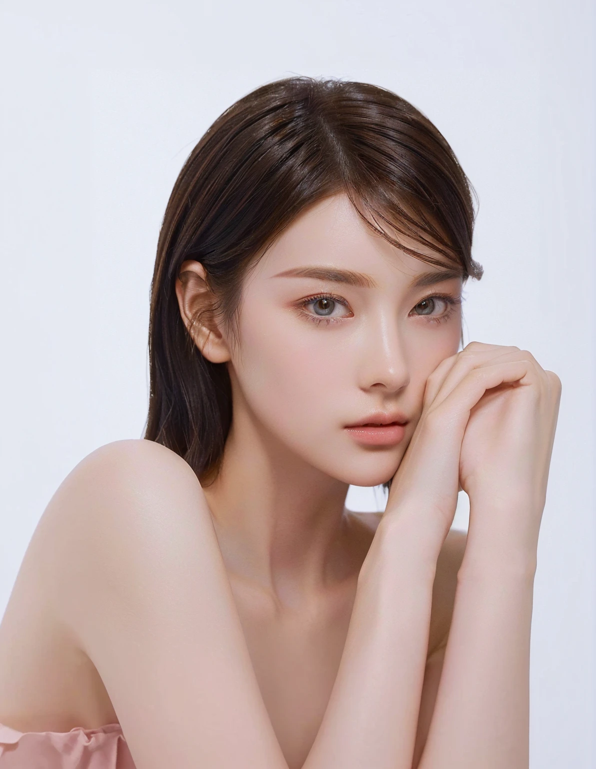 ((Best Quality, 8K, Masterpiece, : 1.3)), Sharp, Sharp, Beauty: 1.2, Perfect Body Beauty: 1.4, Slim Abs: 1.2, ((Layered Hairstyle, Big: 1.2)), Highly Detailed Face and Skin Texture, Detailed Eyes, Double Eyelids, looking at the camera