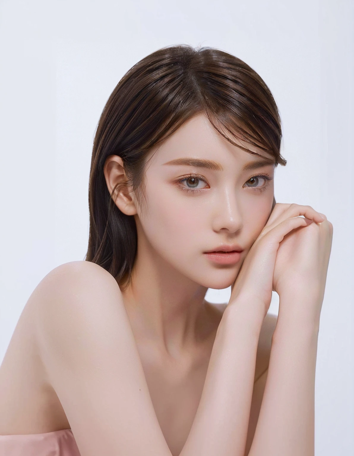 ((Best Quality, 8K, Masterpiece, : 1.3)), Sharp, Sharp, Beauty: 1.2, Perfect Body Beauty: 1.4, Slim Abs: 1.2, ((Layered Hairstyle, Big: 1.2)), Highly Detailed Face and Skin Texture, Detailed Eyes, Double Eyelids, looking at the camera