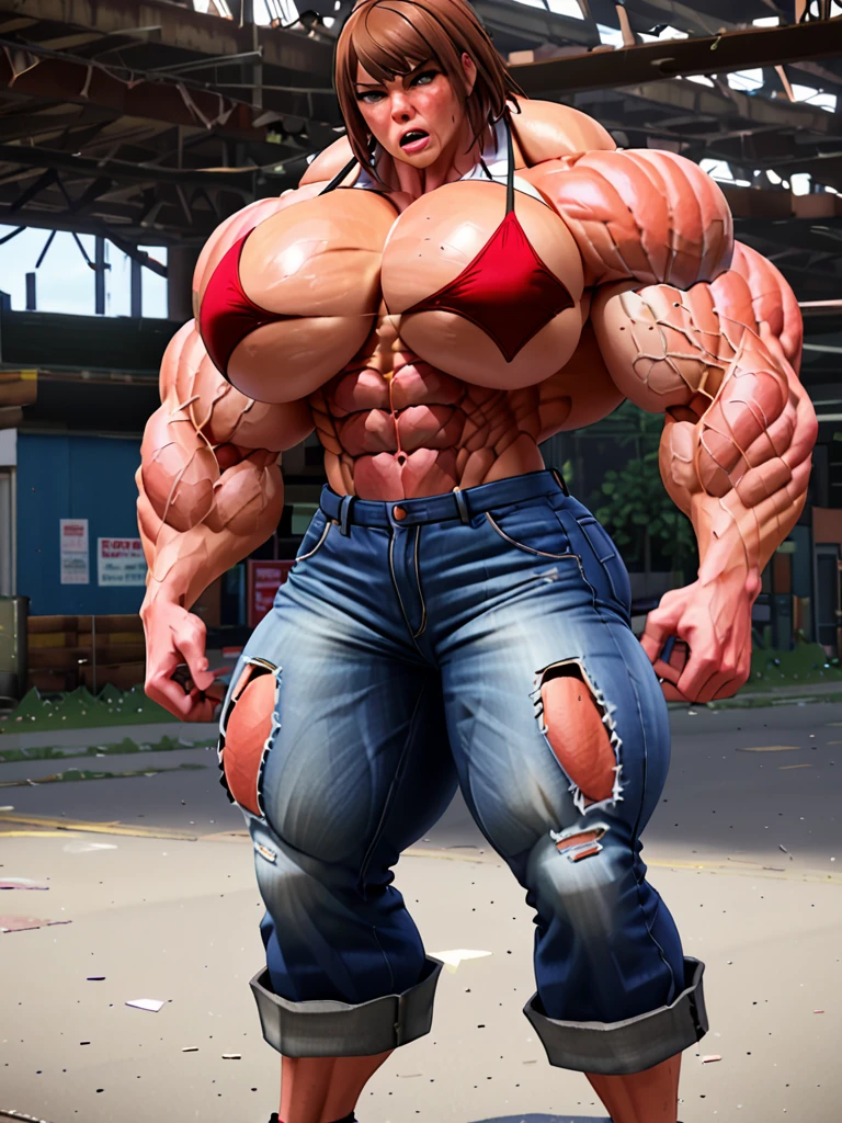 Huge muscle ripped woman life is strange max angry
