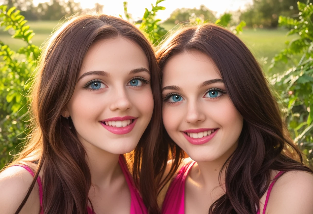 nsfw,multiple cute girls laughing happily in a park outdoors,1girl,2girls,beautiful detailed eyes,beautiful detailed lips,extremely detailed eyes and face,longeyelashes,smiling,happy,joyful,bright colorful,vibrant colors,warm lighting,detailed environment,lush greenery,beautiful scenery,photorealistic,hyperrealistic,8k,high resolution,intricate details