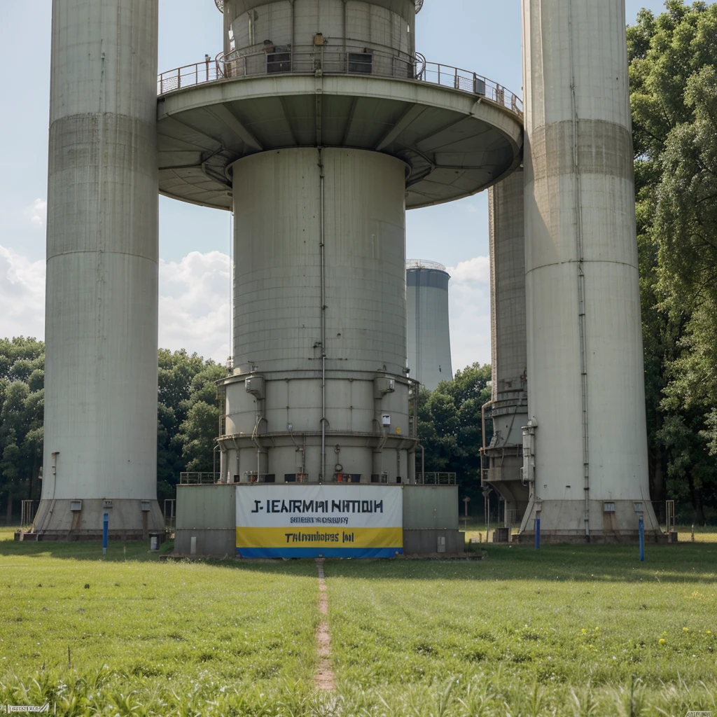 {
  "prompt": "A realistic and vibrant image promoting nuclear energy in Ukraine. In the center, there is a glowing coat of arms of Ukraine, radiating clean energy. Surrounding it, there are symbols representing uranium (U) with its atomic structure, including electrons orbiting nuclei with neutrons and protons. Visible electric bolts and lightning arcs from charged electrons enhance the dynamic feel. In the background, a modern and clean nuclear power plant is visible under a bright blue sky. Ukrainian engineers in protective gear are working diligently, using advanced equipment. Lush green fields and trees surround the plant, symbolizing environmental harmony. Icons representing global demand for clean energy, such as wind turbines and solar panels, are subtly integrated. A banner with the text 'Сила атомної енергії для чистого майбутнього України' is displayed prominently. Additionally, graphs and icons show the benefits of nuclear energy, like reduced emissions and high efficiency. The overall scene conveys a message of safety, innovation, and environmental sustainability, reflecting the current global need for eco-friendly energy solutions.",
  "size": "1024x1024"
}
