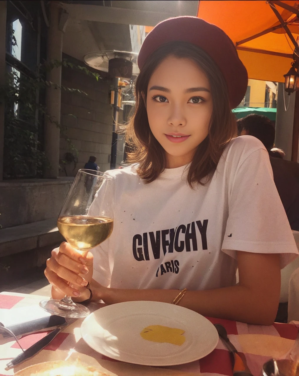 The beauty of 8K raw photos:2.0, short hair, 25 years old, great face and dark eyes, stare at the camera, smile full of joy:1.6, show teeth, put your hands behind your head, dynamic pose, (green sportswear:1.2)、wear sneakers:1.4, realistic:1.9, Very detailed CG synthesis 8k wallpaper, very detailed, High resolution raw color photos, professional photos, Taken at the stadium, sexy portrait of girl