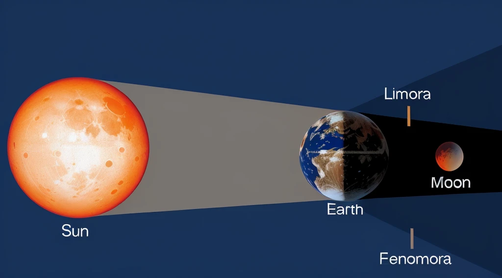 a diagram of the sun, earth, and moon in different positions, optimus sun orientation, during lunar eclipse, an illustration of, total lunar eclipse, solar, flat earth theory, universal shadowing, diagram, scientific depiction, during an eclipse, close establishing shot, by Joe Stefanelli, flat earth, solar eclipse, depth perspective, full sun, horizon centered, direct sunlight