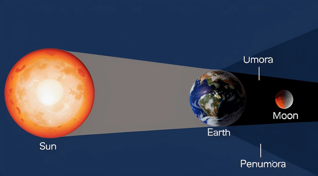 a diagram of the sun, earth, and moon in different positions, optimus sun orientation, during lunar eclipse, an illustration of, total lunar eclipse, solar, flat earth theory, universal shadowing, diagram, scientific depiction, during an eclipse, close establishing shot, by Joe Stefanelli, flat earth, solar eclipse, depth perspective, full sun, horizon centered, direct sunlight
