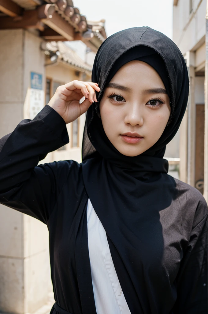 Korean girls wear hijab