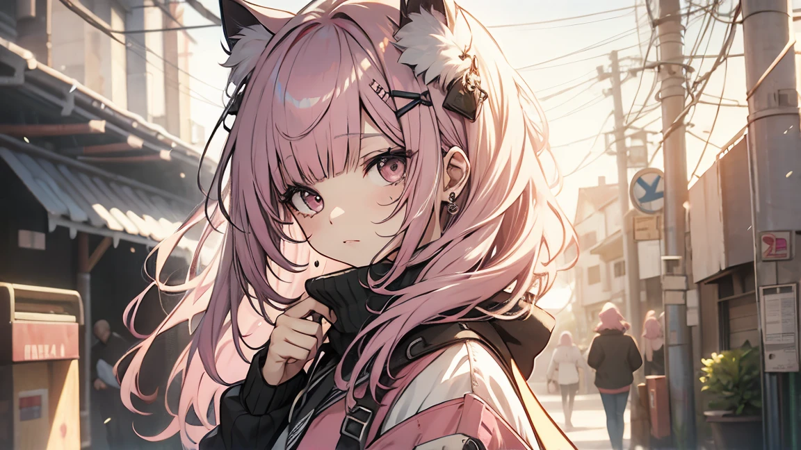 One Girl,Pink Hair、ＪＫ ,