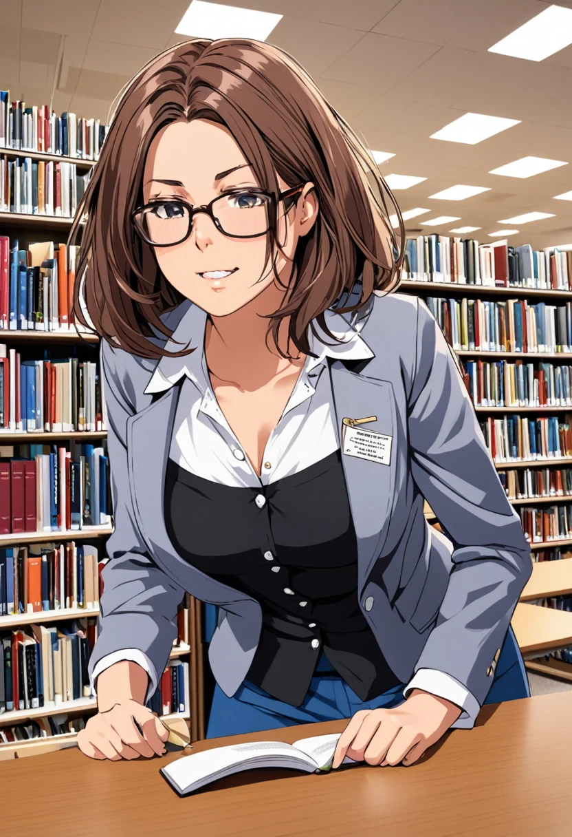 Quit library woman