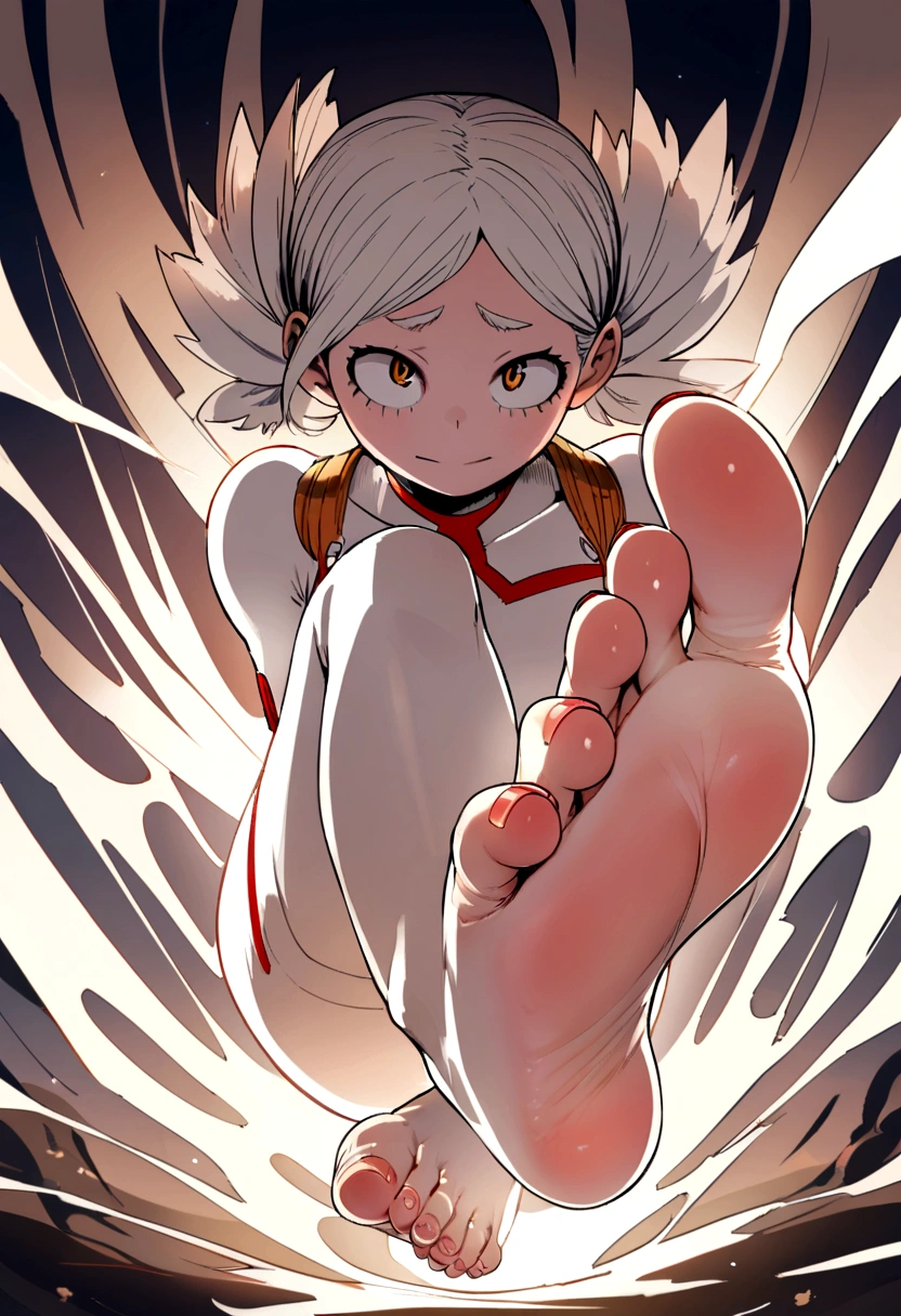 Ochako from my hero academia, perfect detailed feet, whole feet.