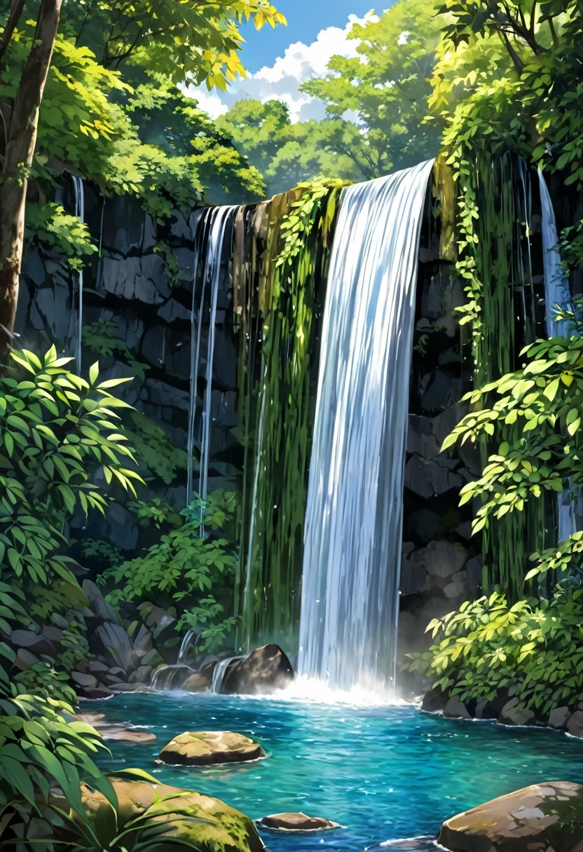 A quite place water fall