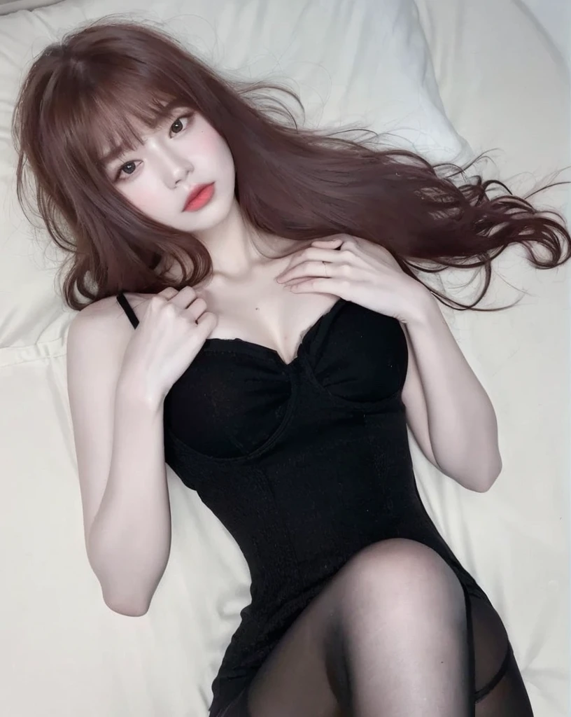 ((Best quality, 8k, Masterpiece :1.3)), Whole body, Sharp focus :1.2, A pretty woman with perfect figure :1.4, Slender abs :1.2, ((Dark brown hair, Big breasts :1.2)), body dress :1.1, (Night city view, Modern balcony :1.1), Highly detailed face and skin texture, Detailed eyes, Double eyelid, Small Bust, OL Uniform, Office Wear, white T-shirt, exposed cleavage, (Black Pantyhose), (No Panties), Interior Scene, Office