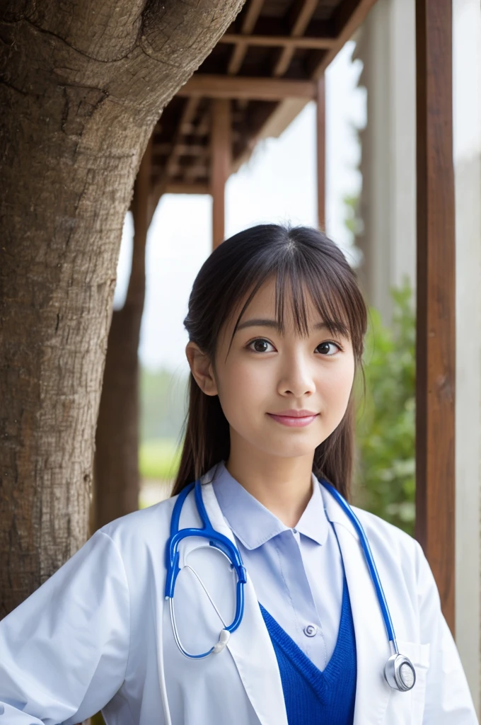 ((Highest quality)), ((masterpiece)), (detailed),Perfect Face,Japanese,Female doctor,White