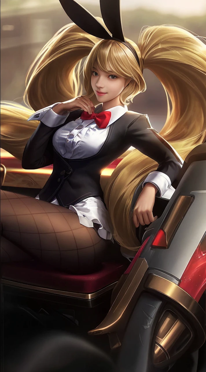 neat college girl, , (school uniform, summer clothes, short sleeves), outside the athletic field, (slim), photorealistic, detail, skin texture, ultra detail, delicate sexy collarbone, smile, super detailed face, detailed lips, detailed eyes, breast enhancement, waist thin