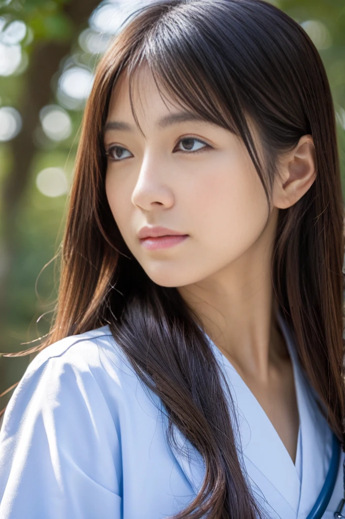 ((Highest quality)), ((masterpiece)), (detailed),Perfect Face,Japanese,Female doctor,White