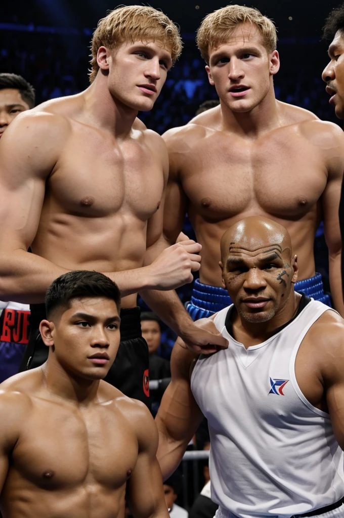 Mike Tyson bite Jake Paul ear and Logan Paul
In Philippines 