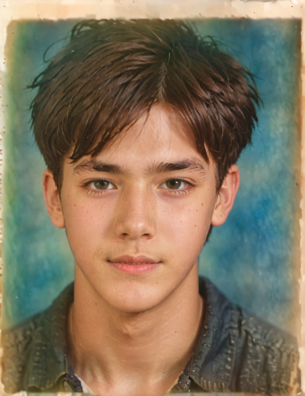 Restore potrait photos, boy 20 year old, keep original, sharpen, best quality